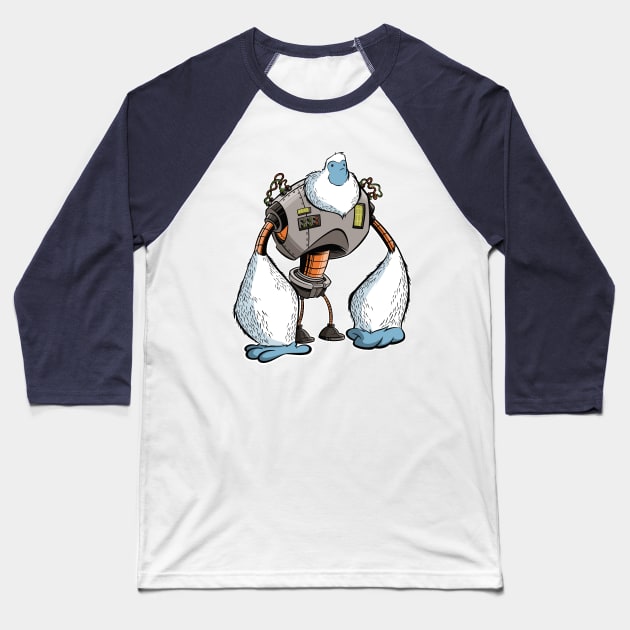 Yeti-Bot Baseball T-Shirt by westinchurch